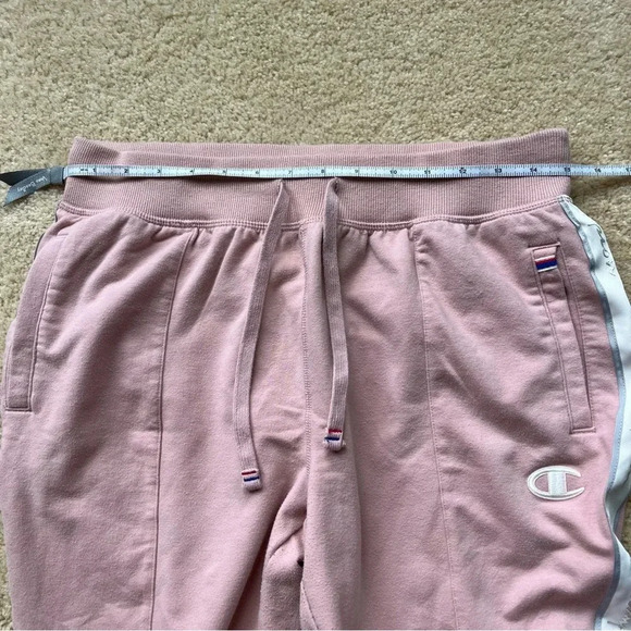 Champion Women’s Pink w/ White Stripe Athletic Pants - Size M - GUC - Picture 7 of 8